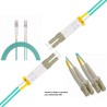 Patch Cord FO MM Lc Lc, OM3 Upc, 50mt Multimodo Duplex, 50/125um, Aqua, lszh