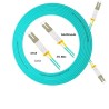 Patch Cord FO MM Lc Lc, OM3 Upc, 75mt Multimodo Duplex, 50/125um, Aqua, lszh