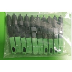 Conector FO SC APC Rapido SM, Verde fibras G652D, G657A