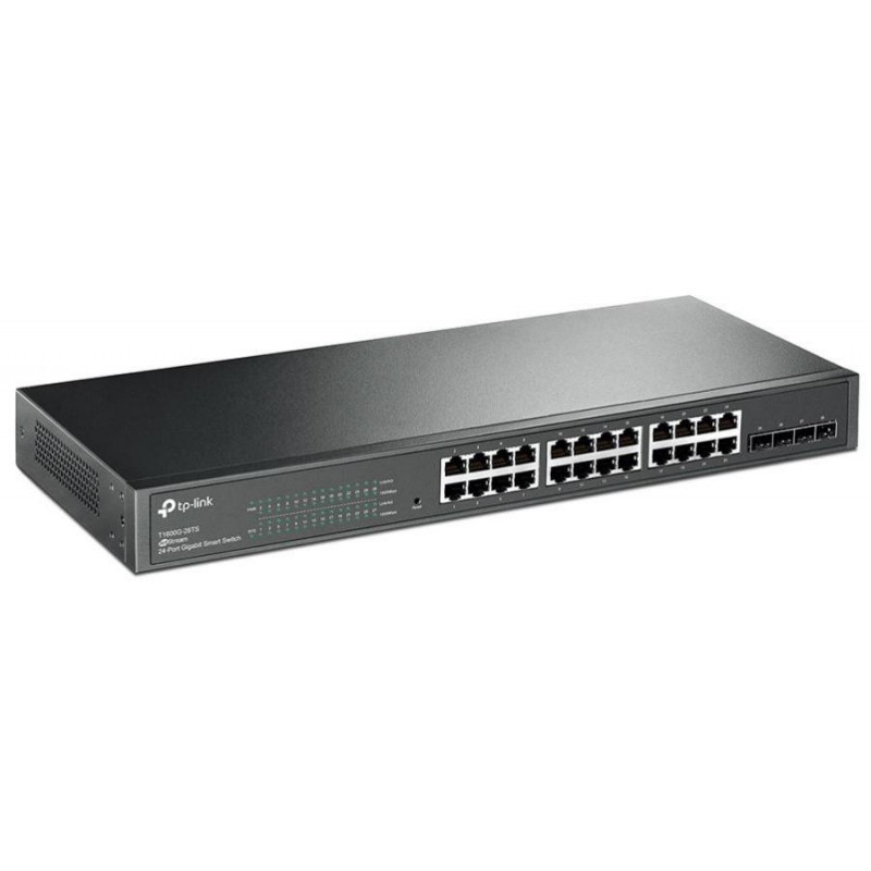 Switch 24 ptos 1000Mb +4Sfp, Tp-Link, QoS, 4k Vlan, SNMP v1/v2c/v3