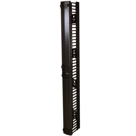 Organizador VERTICAL, 45 rmu, Siemon single, solo Frente, 4 x 6". Alt. 2.1mt / 84 inch  Prof: 357mm/14.5in