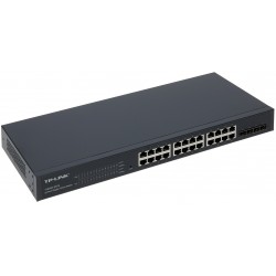 Switch 24 ptos 1000Mb +4Sfp, Tp-Link, QoS, 4k Vlan, SNMP v1/v2c/v3