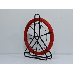 Guaya Pasacable Mariota 6mm x 200mt, 11kg, 656ft, 1/4", Rojo Nrja, freno, No ruedas, fibra Vidrio. 4 Bases