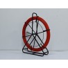 Guaya Pasacable Mariota 6mm x 200mt, 11kg, 656ft, 1/4", Rojo Nrja, freno, No ruedas, fibra Vidrio. 4 Bases