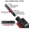 Punch Down Tool 110 Blk/Red Semi Profes, Corte Remata, incluye  Engarzador y Repujador.