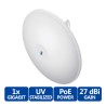 PowerBeam 27 dBi CPE Bridge, Ubiquiti Airmax, 450 Mbps, 802.11a/b/g/n, 5Ghz Gigabit, 24Vdc, 6W, Garantia: 30 dias