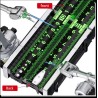 Cinta Metrica 5m - Cm x 25mm Verde Flourescente Impreso a doble cara en CMts