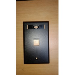 Faceplate 1 Puerto, Negro, p jack standard, Leviton