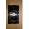 Faceplate 1 Puerto, Negro, p jack standard, Leviton