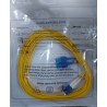 Patch Cord FO SM LC SC Upc/Upc 6M Duplex Cruzado Verde, Chaq Amarillo, 2mm, G652D