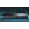 Switch Tp-Link 24 Puertos Administrable Gigabit, L2 (4) SFP, Omada APP, QoS VLAN, Fanless, Gtia: 30 dias