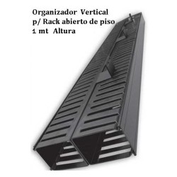 Organizador Vertical 80x80 Frent/Tras 1m 2x 80+80:160, Negro, Media Altura