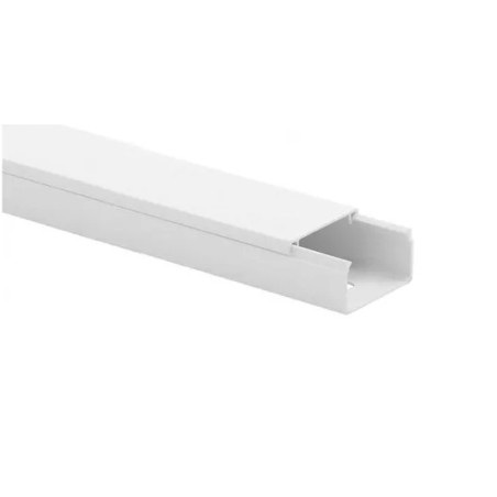 Canaleta 20x10 3/4" SIN Adhesivo 2m Blanco.