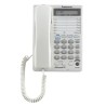 Telefono Alambrico Panasonic 2 Lineas Altavoz, LCD 16 D, Blanco. Gtia: 90 Dias