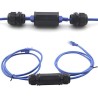 Union Rj45 Anti Agua, Exterior CAT 6 Hembra Hembra, Negro, Waterproof