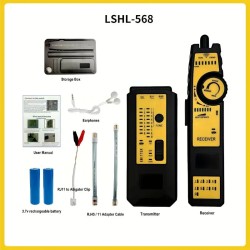 Generador Tono, Chicharra, Bat Recargabl Lan RJ45/11, wiremap, Luz, 2 Cable Usb Caiman, audifono, 2 Baterias. Gtia: 30d