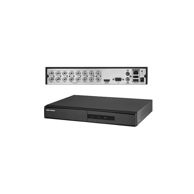 DVR 16 Cam, 720p Hikvision +2 IP TriHib 512fps, 2Usb, 1mic, _1dd 6Tb, +Ahd, NEGR