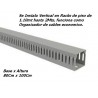 Canaleta Ranurada 100x60 Gris 2mt