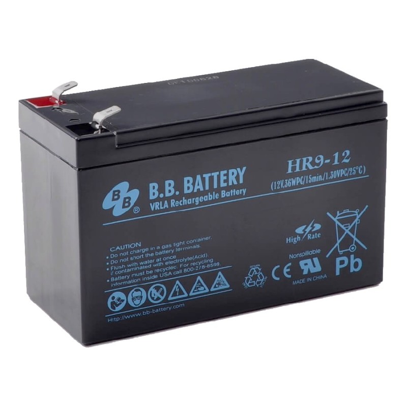 Bateria 12v, 9 Amp, BB Battery. Compatible RBC17. Grtia: 180 dias. Recargables, Anc-L115 Alt95 Prf60.