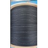 Fibra Optica Drop 2 Hilos, 1Km, Exterior Negro, Monomodo, G.657A2, LSZH, 3xFrp,9/125um, 900um, 1000mt.