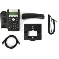 Telefono IP Polycom, 2 Sip, 2Lan, POE, LCD 102x33, HD:Voice, Soundpoint, Speak/HandF. Reg 24Dc, Grtia: 30 dias.