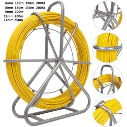 Guaya Pasacable Mariota 250mt 14mm, 2 Ruedas, Amarillo, 60 Kgs