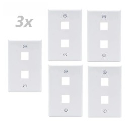 Faceplate 2 Puertos standard Blanco