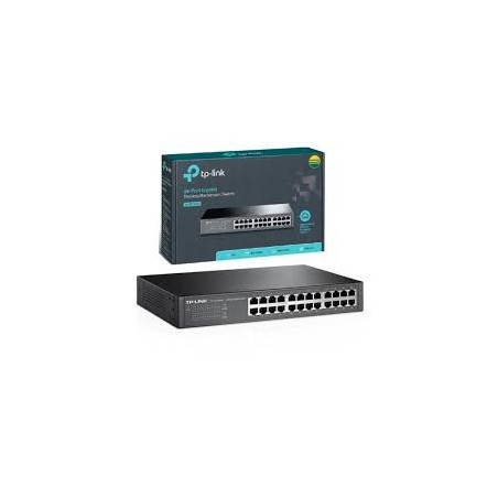 Switch 24 Ptos 10/100 Mbps Rack, Tp-Link Fast ethernet. Gtia: 30 dias en Tienda.