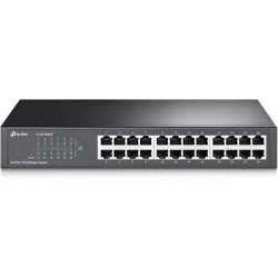 Switch 24 Ptos 10/100 Mbps Rack, Tp-Link Fast ethernet. Gtia: 30 dias en Tienda.