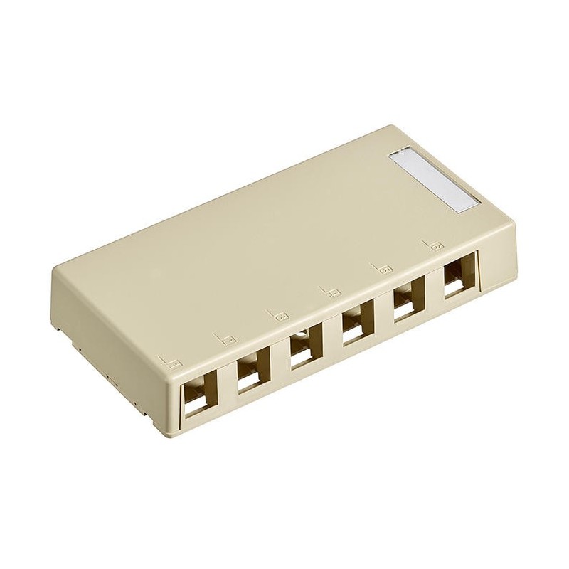 Caja Superf Vacio 6 Ptos Blanco, Leviton