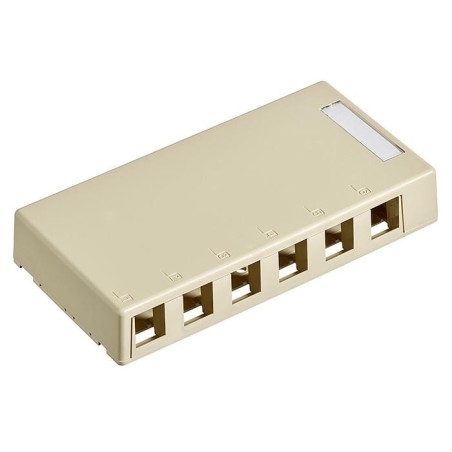 Caja Superf Vacio 6 Ptos Blanco, Leviton