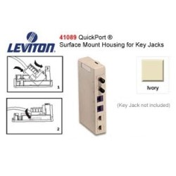 Caja Superf Vacio 6 Ptos Blanco, Leviton