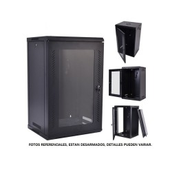 Gabinete Pared 18u, Abatible, Importado, SIN Extractor, Desarmado, 3 Ptas, Prf60c, Las 2 puertas laterales de visita.