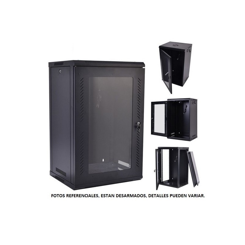 Gabinete Pared 18u, Abatible, Importado, SIN Extractor, Desarmado, 3 Ptas, Prf60c, Las 2 puertas laterales de visita.