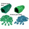 Botas Verde para Rj45, Paq 50 Unds.