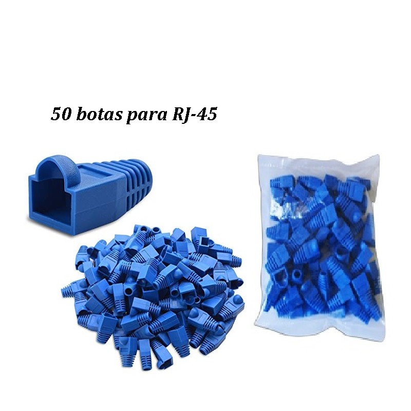 Botas Azul para Rj45, Paq 50 Unds.